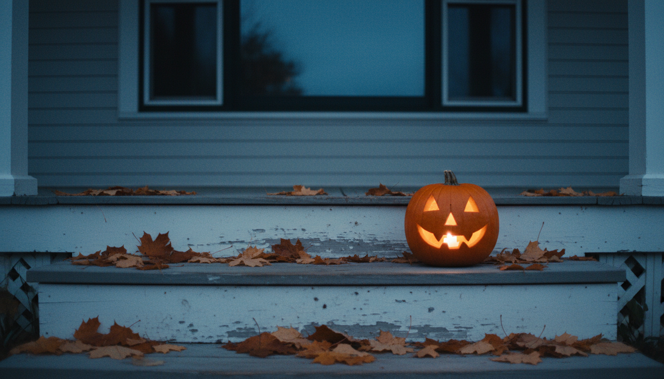 An American front porch on the last evening of